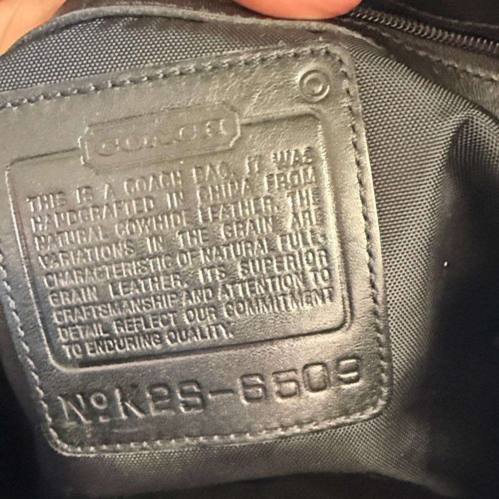 Coach Black Leather Tote Bag - Picture 4 of 4
